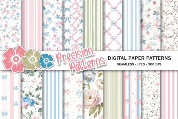 Download Grandmillenial Digital Paper Pack - Digital paper Collection
