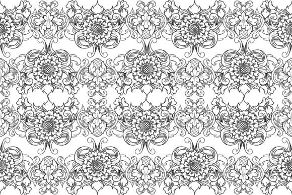 Download Seamless Black Lace Vector Baroque - Baroque Collection