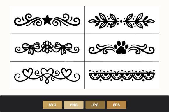 Download Ornamental Borders Black and White - White Collection