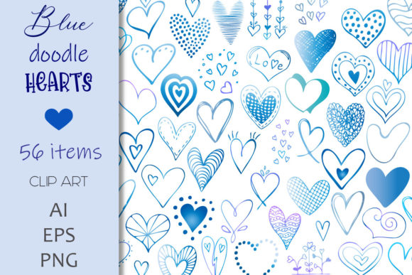 Download Simple Doodle Hearts Collection - Premium Resources
